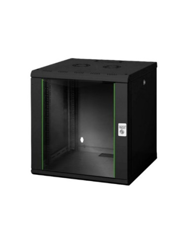 Digitus Szafa Sieciowa Wisząca Unique 19" 12U Rack 600X600, Drzwi Szyba, Czarny, Niedzielona, Złożona, 100Kg