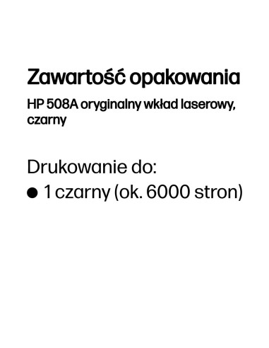 Hp Toner Black Pages 6.000 508A