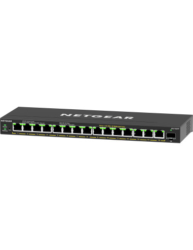 Netgear 16-Port High-Power Poe+ Gigabit Ethernet Plus Switch (231W) With 1 Sfp Port (Gs316Epp) Zarządzany Gigabit Ethernet (10/1