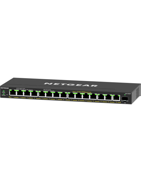 Netgear 16-Port High-Power Poe+ Gigabit Ethernet Plus Switch (231W) With 1 Sfp Port (Gs316Epp) Zarządzany Gigabit Ethernet (10/1