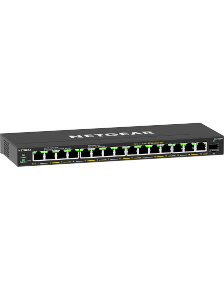 Netgear 16-Port High-Power Poe+ Gigabit Ethernet Plus Switch (231W) With 1 Sfp Port (Gs316Epp) Zarządzany Gigabit Ethernet (10/1