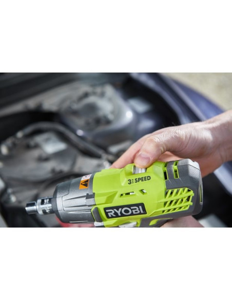 Klucz Udarowy Ryobi R18Iw3 Akumulatorowy Wkrętak 1/2" One+ 18V 2,0Ah Czarny, Zielony