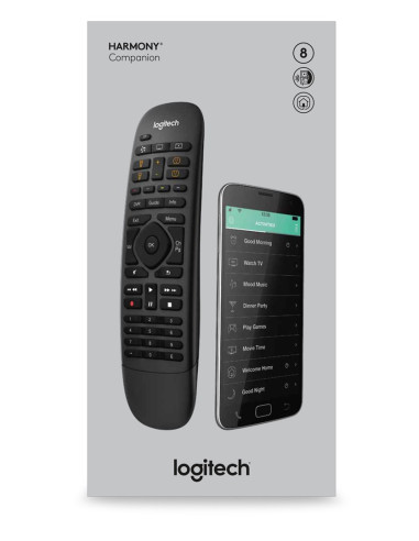Logitech Harmony® Companion Pilot Ir Wireless/Wi-Fi Audio, Dvr, Konsola Do Gier, System Kina Domowego, Pc, Smartfon, Tv, Tablet 