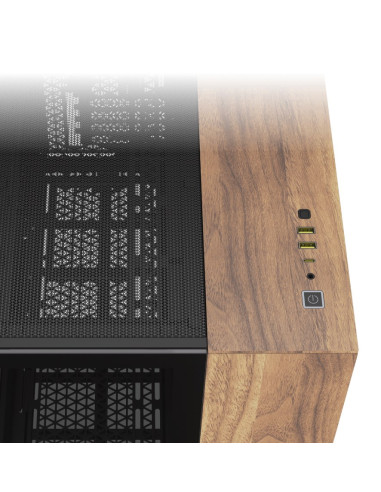 Obudowa Corsair Geh Matx 2500X (Tempered Glass) Black/Walnut Wood