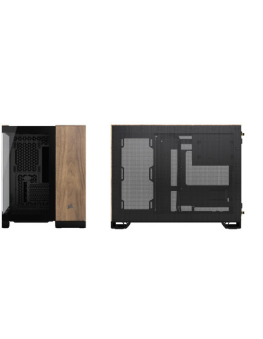 Obudowa Corsair Geh Matx 2500X (Tempered Glass) Black/Walnut Wood