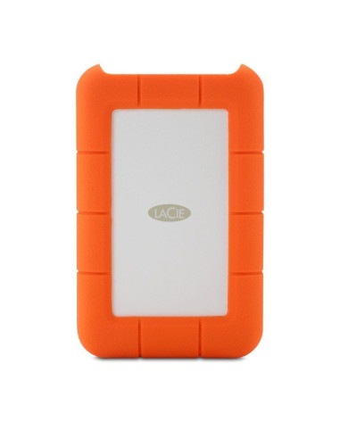 Lacie Rugged Usb-C Zewnętrzny Dysk Twarde 4 Tb 5400 Rpm 2.5" Usb Type-C 3.2 Gen 1 (3.1 Gen 1) Pomarańczowy, Srebrny
