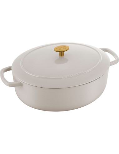 Garnek Żeliwny Owalny Ballarini Bellamonte - Kość Słoniowa, 6.5 Ltr