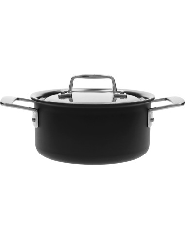 Demeyere Black 5 Garnek Niski Z Pokrywką 2.2 Ltr