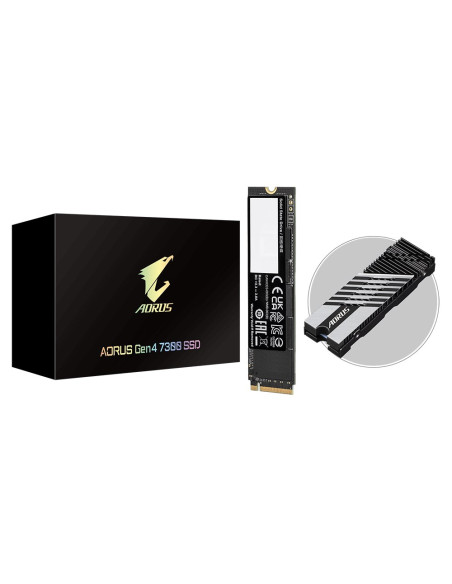 Gigabyte Aorus Gen4 7300 Ssd 2Tb M.2 Pci Express 4.0 Nvme 3D Tlc Nand