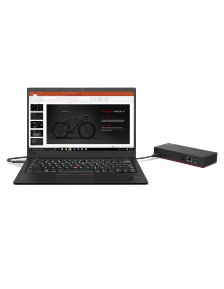 Lenovo 40Ay0090Eu Stacja Dokująca Przewodowa Usb 3.2 Gen 1 (3.1 Gen 1) Type-C Czarny