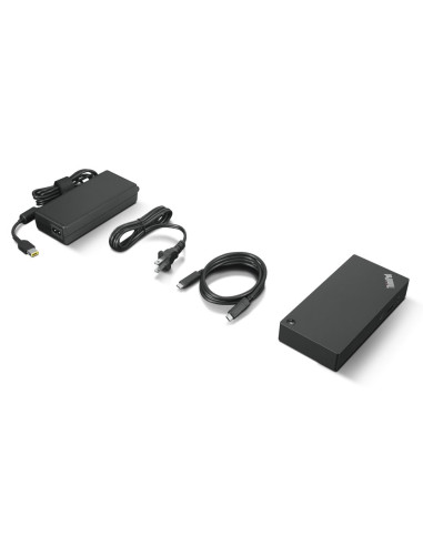 Lenovo 40Ay0090Eu Stacja Dokująca Przewodowa Usb 3.2 Gen 1 (3.1 Gen 1) Type-C Czarny
