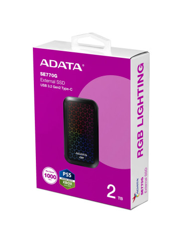 Adata Se770G 2 Tb Usb Type-C 3.2 Gen 2 (3.1 Gen 2) Czarny