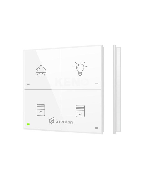 Grenton Panel Dotykowy/ 4 Pola Dotykowe/ Tf-Bus/ Biały Szklany Front