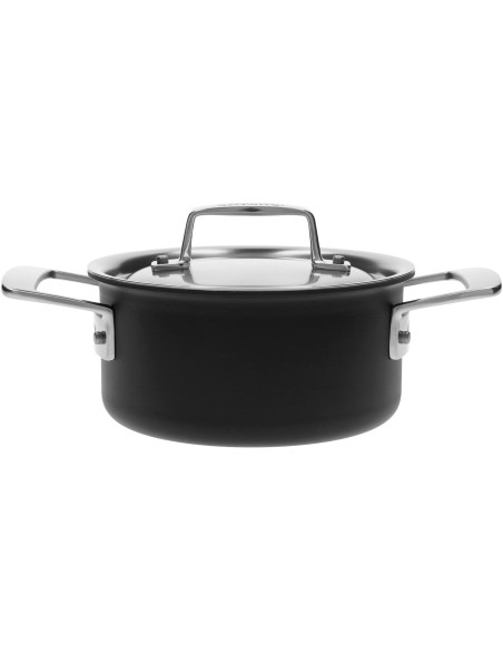 Demeyere Black 5 Garnek Niski Z Pokrywką 1.5 Ltr