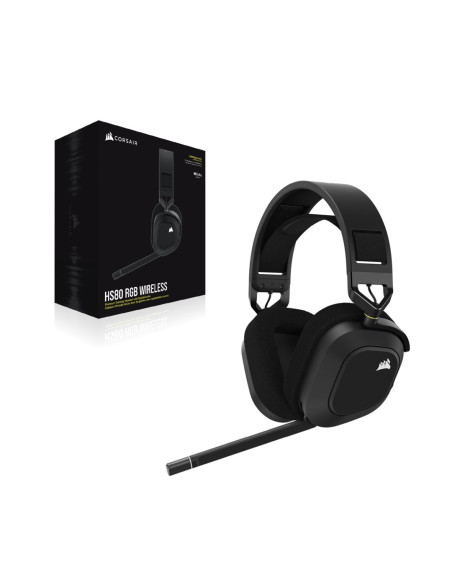 Słuchawki Corsair Hs80 Rgb Wireless Carbon