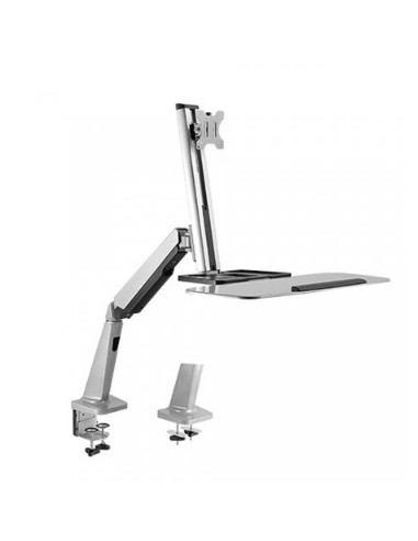 Maclean Mc-728 Uchwyt / Stojak Do Monitorów 81,3 Cm (32") Srebrny