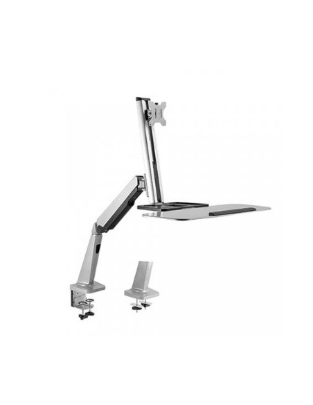 Maclean Mc-728 Uchwyt / Stojak Do Monitorów 81,3 Cm (32") Srebrny