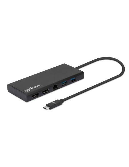 Manhattan 152747 Stacja Dokująca Usb Type-C Czarny