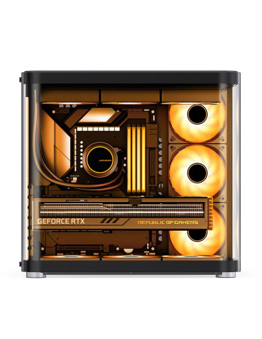 Jonsbo Tk-2 2.0 Midi-Tower, Szkło Hartowane - Czarne