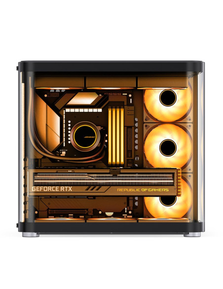Jonsbo Tk-2 2.0 Midi-Tower, Szkło Hartowane - Czarne