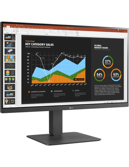 Lg 27Br550Y-C.aeu Monitor Komputerowy 68,6 Cm (27") 1920 X 1080 Px Full Hd Led Szary