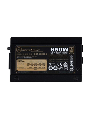 Silverstone Sx650-G Moduł Zasilaczy 650 W 20+4 Pin Atx Sfx Czarny