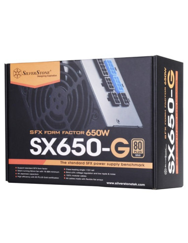Silverstone Sx650-G Moduł Zasilaczy 650 W 20+4 Pin Atx Sfx Czarny