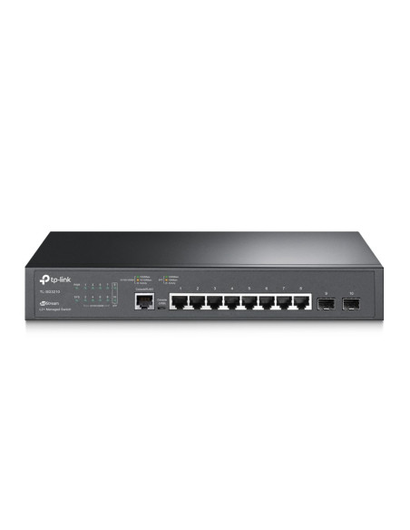 Tp-Link Jetstream Tl-Sg3210 Łącza Sieciowe Zarządzany L2/L3 Gigabit Ethernet (10/100/1000) 1U Czarny