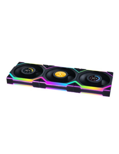 Lian Li Uni Fan Sl Wireless Lcd 120 Reverse Blade Obudowa Komputera Wentylator 12 Cm Czarny 3 Szt.