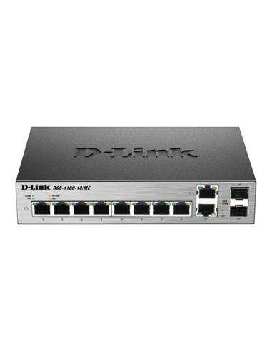 D-Link Metro Ethernet Switch Dgs-1100-10/Me Managed L2, Desktop, 1 Gbps (Rj-45) Ports Quantity 8, Combo Ports Quantity 2, Power 