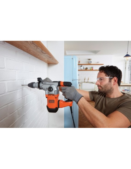 Black & Decker Behs03K 900 Rpm Sds Plus Czarny, Pomarańczowy