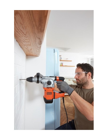 Black & Decker Behs03K 900 Rpm Sds Plus Czarny, Pomarańczowy