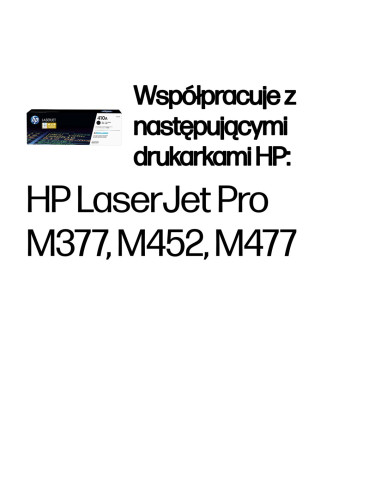 Hp 410A Oryginalny Wkład Z Czarnym Tonerem Laserjet