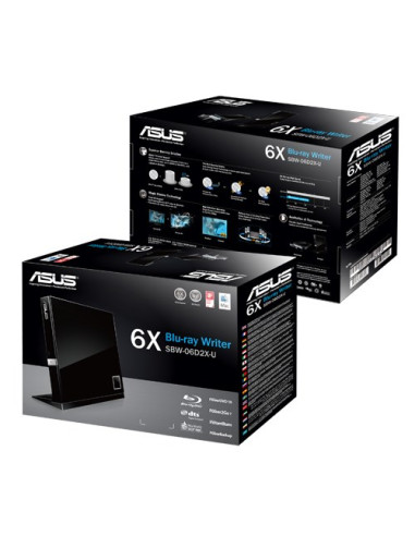 Nagrywarka Asus Sbw-06D2X-U Sbw-06D2X-U/Blk/G/As (Sata, Usb 3.0  Zewnętrzna)