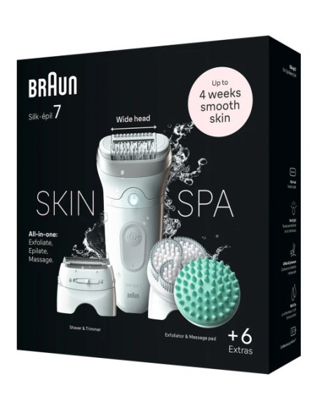 Depilator Braun Silk-Épil 7 7-081 Depilatos 40 Pęset(Y) Biały