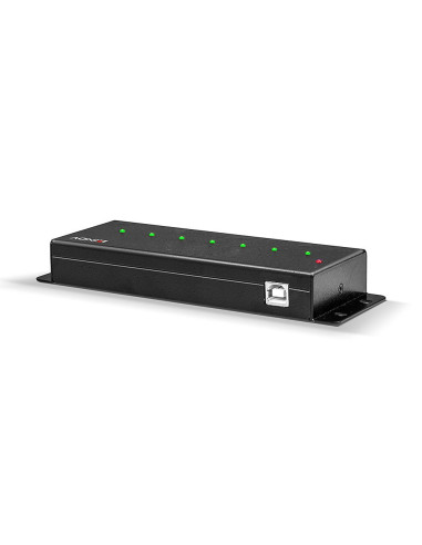 Lindy 42794 Huby I Koncentratory Usb 2.0 Type-B 480 Mbit/S Czarny