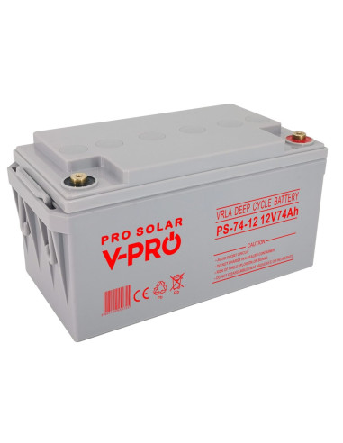 Volt Akumulator Volt Polska Deep Cycle Vpro Solar 12V 74Ah Vrla Bezobsługowy