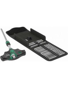 Wera Zestaw Końcówek Z Grzechotką Typu T 1/4" 17 Części W Etui Kraftform Kompakt 400 Ra Set1 2
