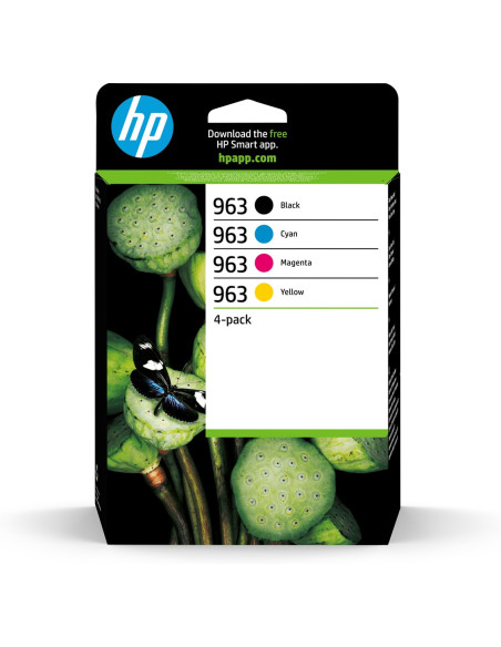 Hp Zestaw 4 Oryginalnych Wkładów Atramentowych 963 Czarny/Błękitny/Purpurowy/Żółty