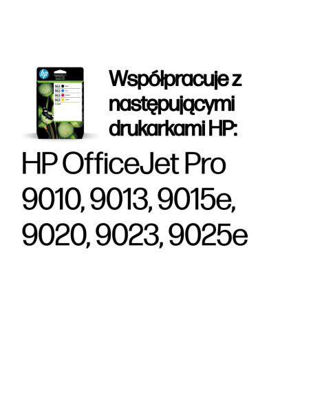 Hp Zestaw 4 Oryginalnych Wkładów Atramentowych 963 Czarny/Błękitny/Purpurowy/Żółty