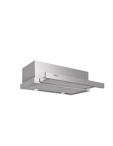Cata Hood | Extender 600 | Telescopic | Energy Efficiency Class C | Width 60 Cm | 390 M3/H | Mechanical | Ecoled | Stainless Ste