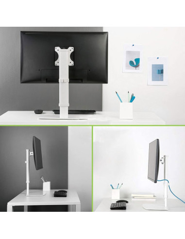 Techly Ica-Lcd 260 Uchwyt / Stojak Do Monitorów 68,6 Cm (27") Biurko Biały
