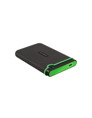 Transcend Storejet 25M3C Zewnętrzny Dysk Twarde 2 Tb 2.5" Usb Type-C 3.2 Gen 1 (3.1 Gen 1) Czarny, Zielony