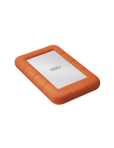 Lacie Rugged Mini Zewnętrzny Dysk Twarde 1 Tb 5400 Rpm 2.5" Micro-Usb B 3.2 Gen 1 (3.1 Gen 1) Pomarańczowy, Srebrny