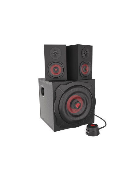 Genesis Helium 610Bt Zestaw Głośników 60 W Pc/Laptop Czarny, Czerwony 2.1 Kan. 2-Drożny 30 W Bluetooth