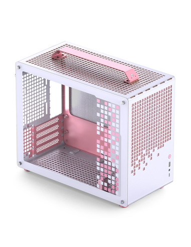 Obudowa Jonsplus Matx Handle Case Z20 - Biało-Różowa
