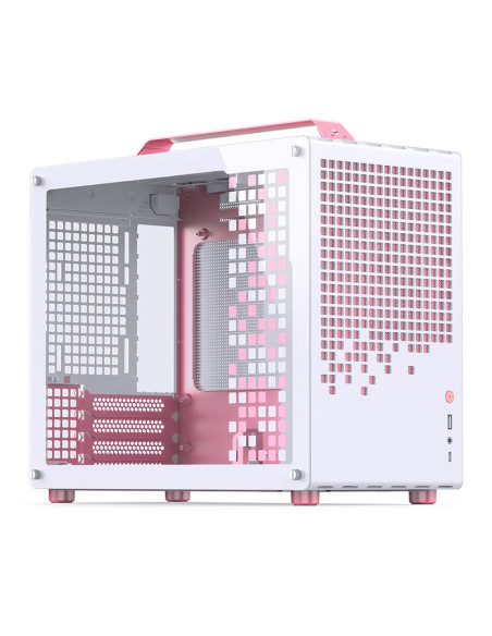 Obudowa Jonsplus Matx Handle Case Z20 - Biało-Różowa
