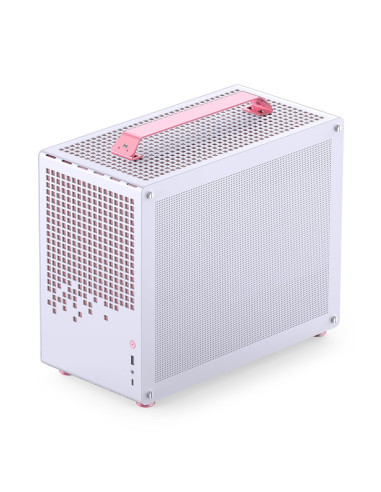 Obudowa Jonsplus Matx Handle Case Z20 - Biało-Różowa