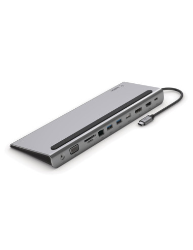 Hub Belkin Connect Usb-C 11-In-1 Multiport Dock 1X4K Hdmi/1Xdisplayport/1Xvga/3Xusb-A/1Xusb-C Pd/1Xrj45 Gigabit/1Xsd Card Reader
