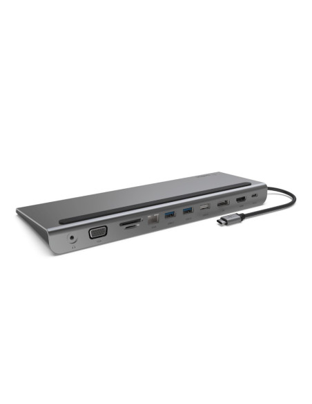Hub Belkin Connect Usb-C 11-In-1 Multiport Dock 1X4K Hdmi/1Xdisplayport/1Xvga/3Xusb-A/1Xusb-C Pd/1Xrj45 Gigabit/1Xsd Card Reader